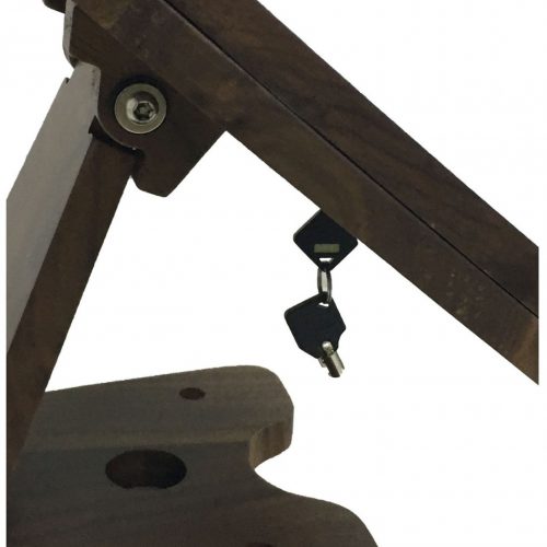 Cta Digital Accessories Premium Angle-Flip Security Kiosk Stand for iPad (Wood)Up to 10.2″ Screen SupportWalnutWood PAD-PARAKWD
