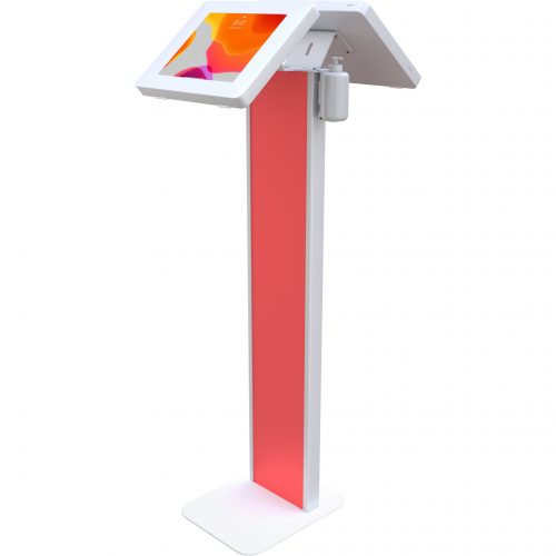 Cta Digital Accessories POS Terminal StandUp to 11″ Screen Support48″ HeightFloorSteelWhite PAD-PSTT2W