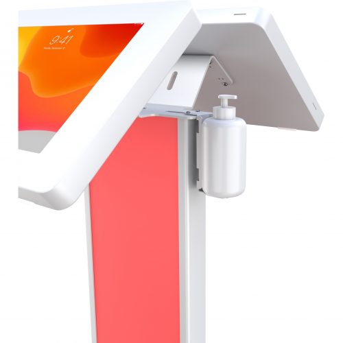 Cta Digital Accessories POS Terminal StandUp to 11″ Screen Support48″ HeightFloorSteelWhite PAD-PSTT2W