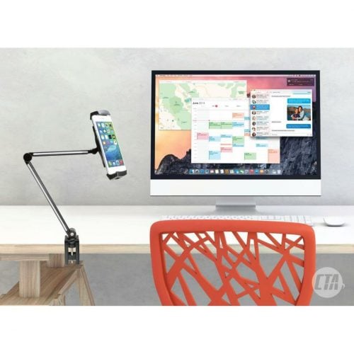 Cta Digital Accessories Mounting Arm for Tablet, Smartphone, iPad Air, iPhone10″ Screen Support PAD-UAM