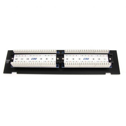 Startech .com 1U 12 Port Wall Mount Cat5e 110 Patch Panel45 Degree12 x RJ-45 PANEL4512