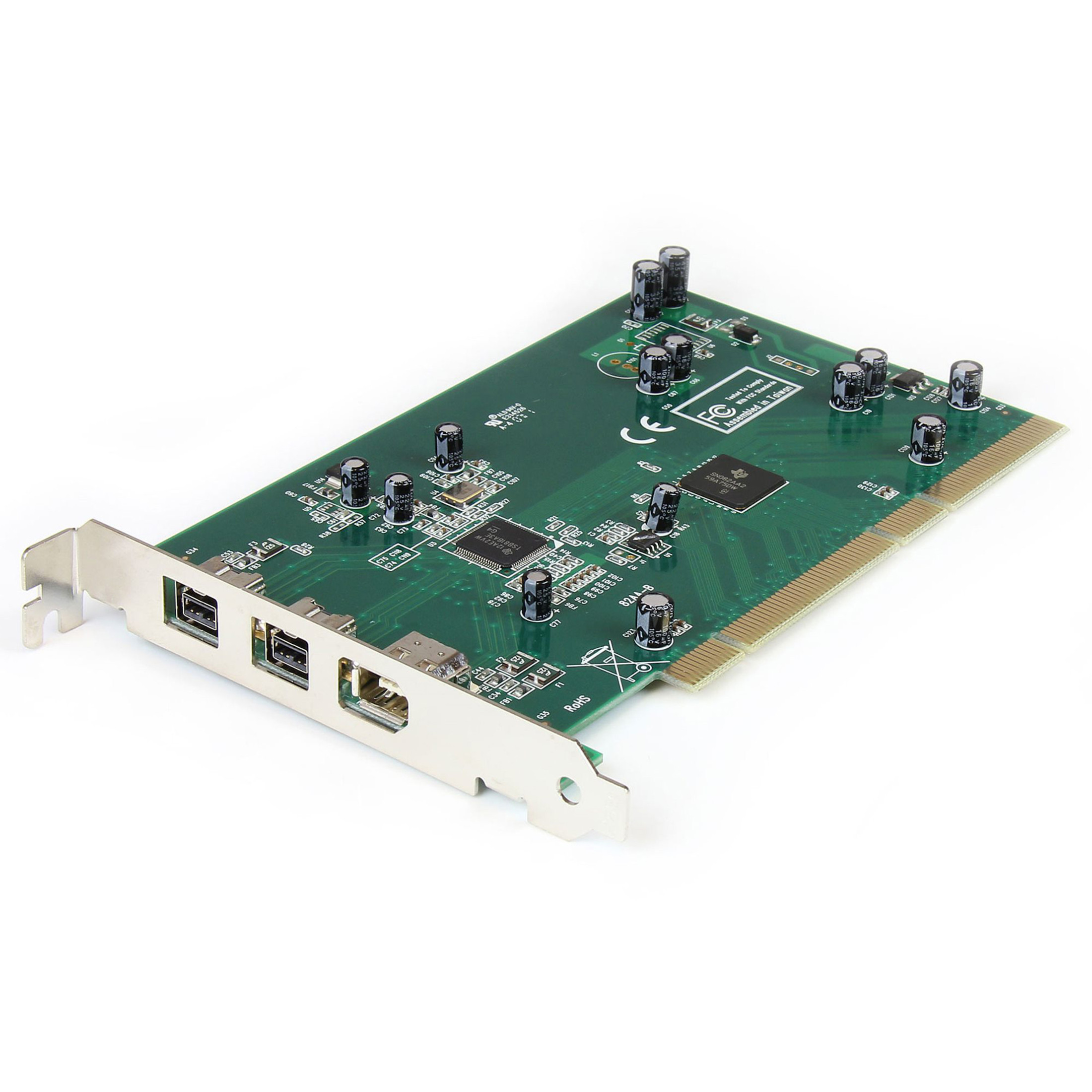 Startech .com 3 Port 2b 1a PCI 1394b FireWire Adapter Card with DV Editing Kit2 x 9-pin Female IEEE 1394b FireWire 800 PCI1394B_3