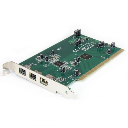 Startech .com 3 Port 2b 1a PCI 1394b FireWire Adapter Card with DV Editing Kit2 x 9-pin Female IEEE 1394b FireWire 800 PCI1394B_3