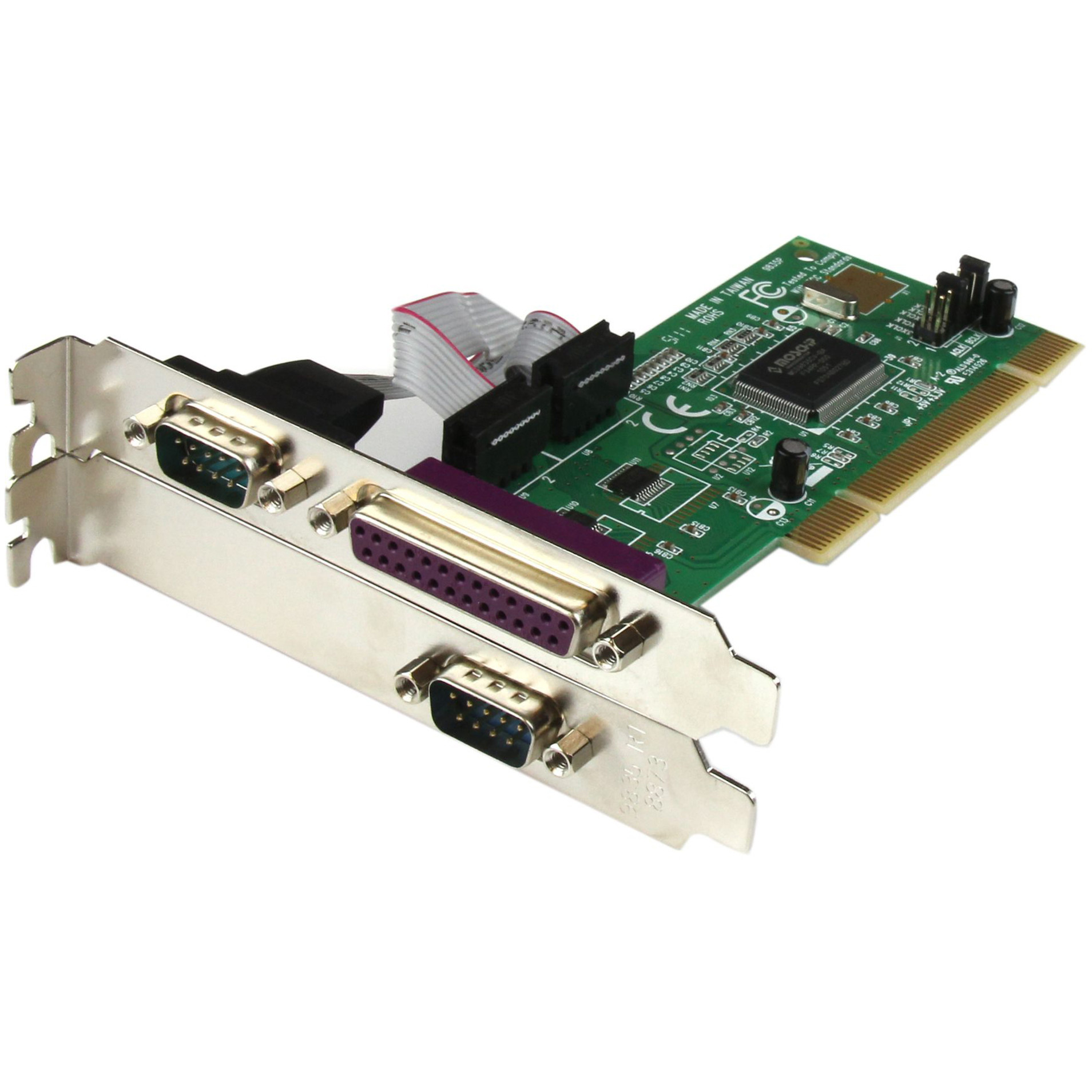 Startech .com .com Parallel/serial combo cardPCIparallel, serial3 portsAdd a parallel port and two RS-232 serial ports to you… PCI2S1P