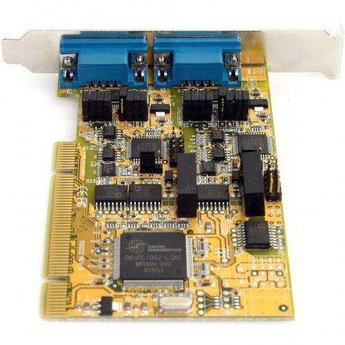 Startech .com 2 Port RS232/422/485 PCI Serial Adapter w/ ESDControl and communicate with two serial devices even with mixed RS-232 & 485… PCI2S232485I