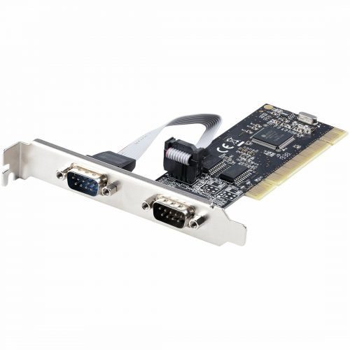 Startech .com 2-Port PCI RS232 Serial Adapter Card, Dual Serial DB9 Ports, Expansion/Controller Card, Windows/Linux, Standard/Low ProfileDua… PCI2S5502