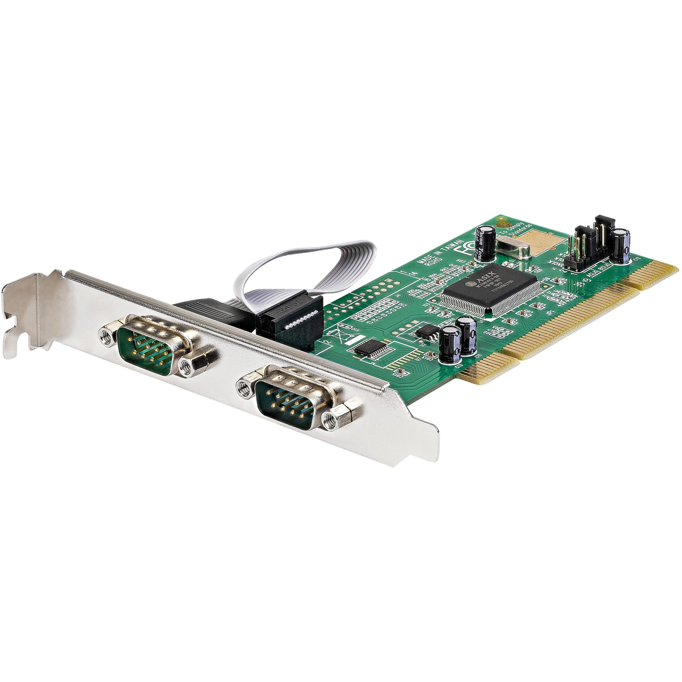 Startech .com .com Serial adapter cardPCIserial2 portsAdd 2 high-speed RS-232 serial ports to your PC through a PCI expansio… PCI2S550