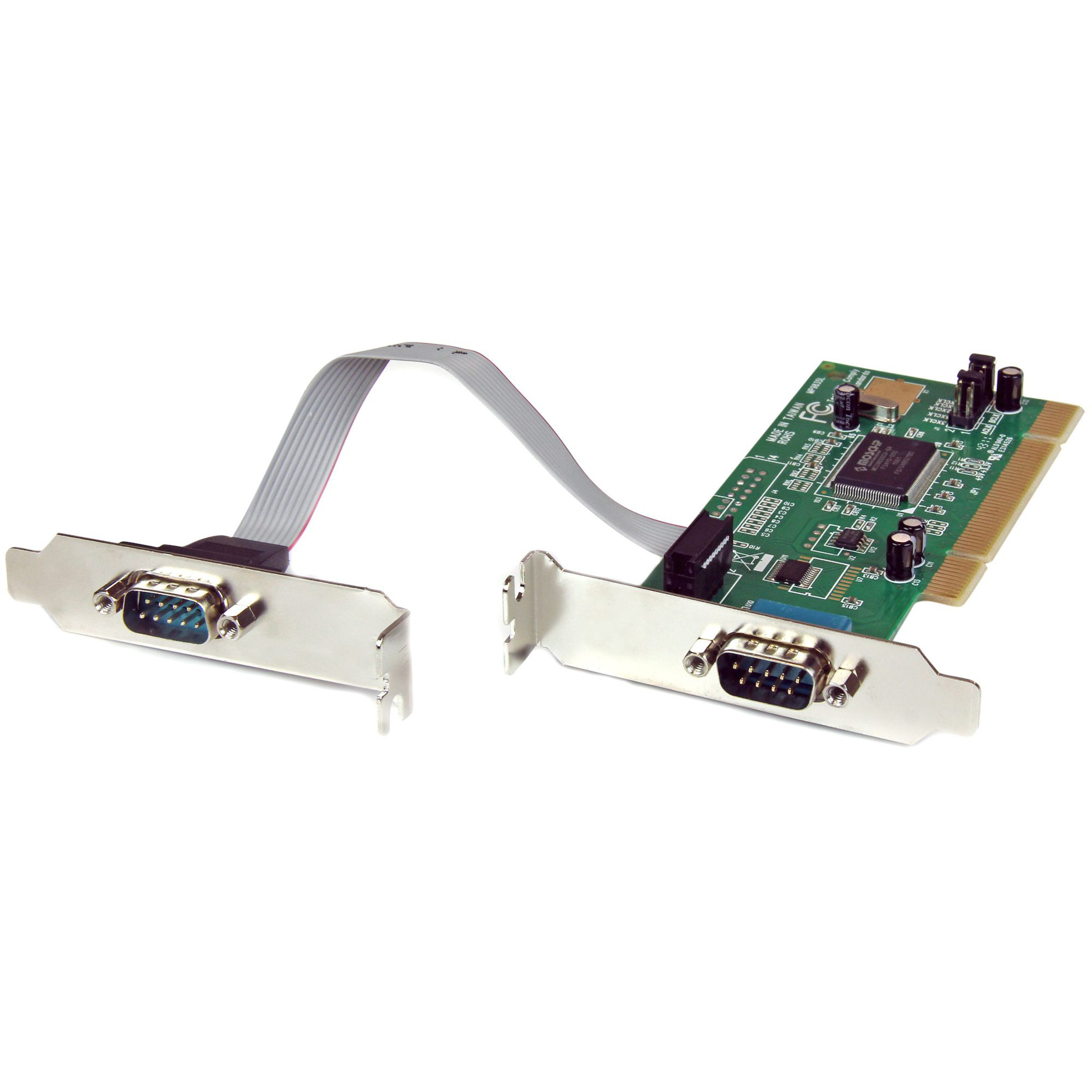 Startech .com 2 Port PCI Low Profile RS232 Serial Adapter Card with 16550 UARTLow Profile 2 Port 16550 Serial PCI CardSerial adapter -… PCI2S550_LP