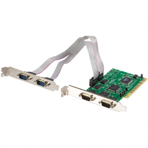 Startech .com .com 4 Port PCI RS232 Serial adapter cardPCIserial4 portsAdd 4 high-speed RS-232 serial ports to your PC thro… PCI4S550N