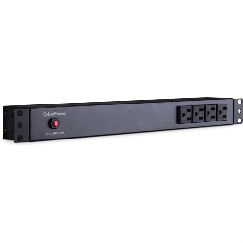 Cyber Power Basic PDU15B4F10R 14-Outlets PDU14 x NEMA 5-15R1U Rack-mountable, Zero U Vertical Rackmount PDU15B4F10R