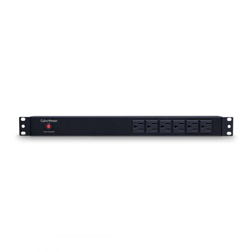 Cyber Power PDU15B6F8R 100125 VAC 15A Basic PDU14 Outlets, 15 ft, NEMA 5-15P, Horizontal, 1U, Lifetime Warranty PDU15B6F8R