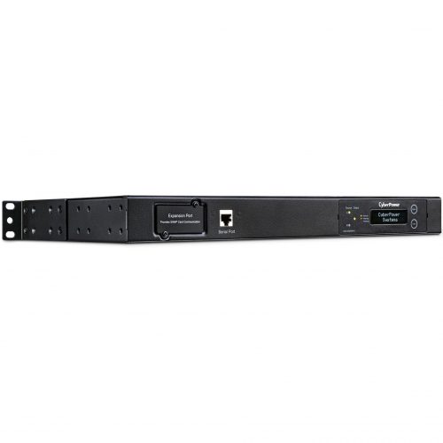 Cyber Power PDU15M10AT 100120 VAC 15A Metered ATS PDU10 Outlets, 10 ft, 2 x NEMA 5-15P, Horizontal, 1U, LCD,  Warranty PDU15M10AT