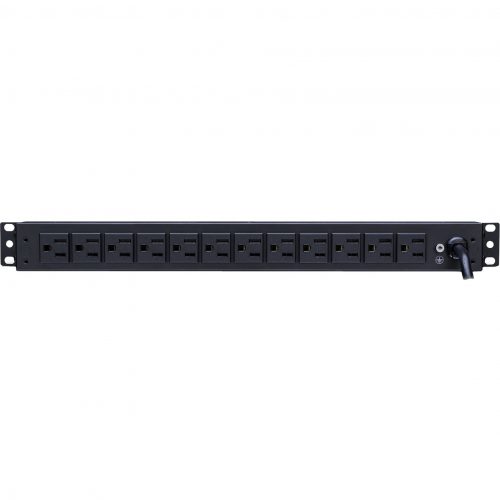 Cyber Power PDU15M2F12R 100125 VAC 15A Metered PDU14 Outlets, 15 ft, NEMA 5-15P, Horizontal, 1U, Lifetime Warranty PDU15M2F12R