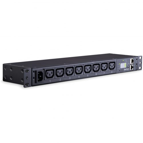 Cyber Power Monitored PDU RM 1U PDU15MHVIEC8FNET 15A 8-Outlet8 x IEC 60320 C13Zero U 19″ Rack-mountable, 1U 19″ Rack-mountable PDU15MHVIEC8FNET