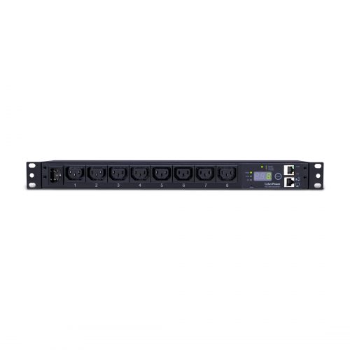 Cyber Power Monitored PDU RM 1U PDU15MHVIEC8FNET 15A 8-Outlet8 x IEC 60320 C13Zero U 19″ Rack-mountable, 1U 19″ Rack-mountable PDU15MHVIEC8FNET