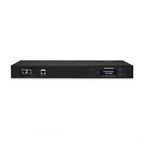 Cyber Power PDU15SWHVIEC12ATNET 200240 VAC 15A Switched ATS PDU12 Outlets, 10 ft, 2 x IEC-320 C14, Horizontal, 1U, LCD,  War… PDU15SWHVIEC12ATNET