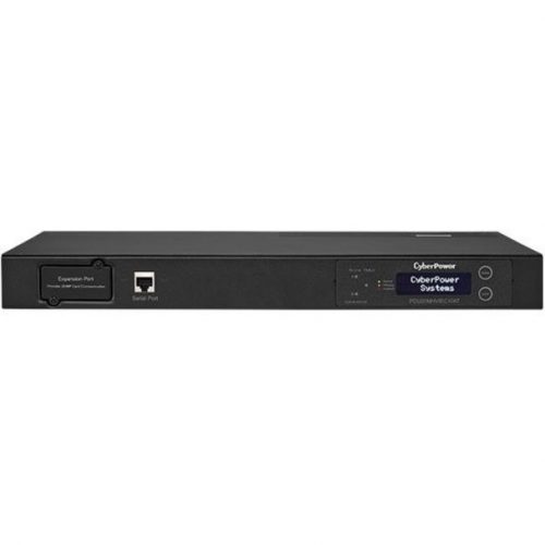 Cyber Power PDU20MHVIEC10AT 200240 VAC 20A Metered ATS PDU10 Outlets, 10 ft, 2 x IEC-320 C20, Horizontal, 1U, LCD,  Warranty PDU20MHVIEC10AT