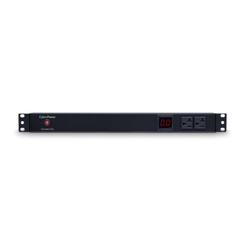 Cyber Power Metered PDU20MT2F8R 10-Outlets PDU10 x NEMA 5-20R1U Rack-mountable, Zero U Vertical Rackmount PDU20MT2F8R
