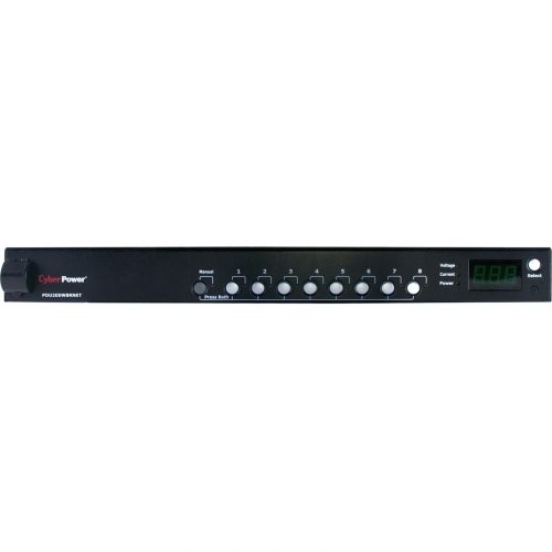 Cyber Power Switched PDU20SW8RNET 8-Outlets PDU8 x NEMA 5-20R1U Rack-mountable, Zero U Vertical Rackmount PDU20SW8RNET