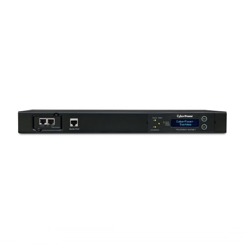 Cyber Power PDU20SWT10ATNET 100120 VAC 20A Switched ATS PDU10 Outlets, 10 ft, 2 x NEMA L5-20P, Horizontal, 1U, LCD,  Warranty PDU20SWT10ATNET