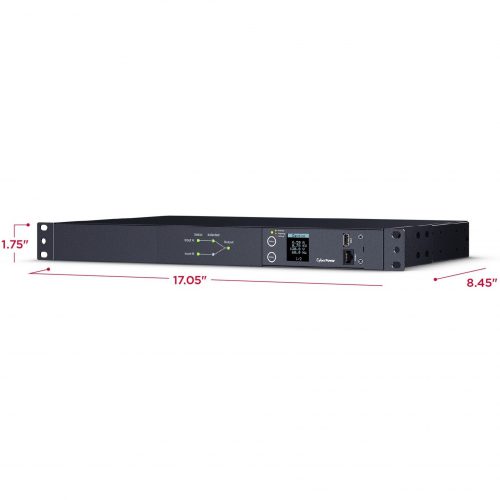 CyberPower PDU24002 Switched ATS PDU – 10-Outlets 120V AC