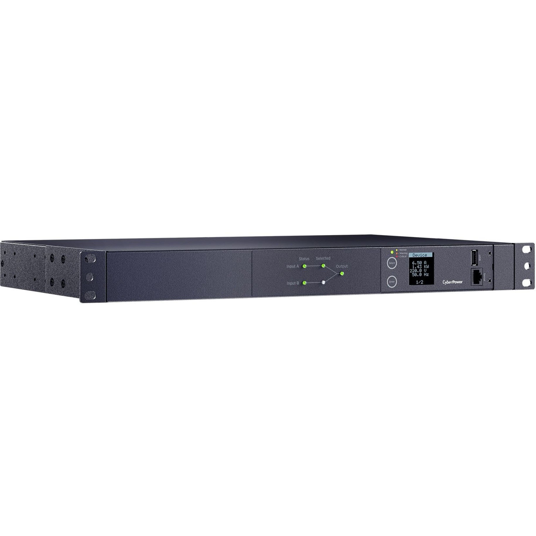 CyberPower PDU24006 Metered ATS PDU – 10-Outlets