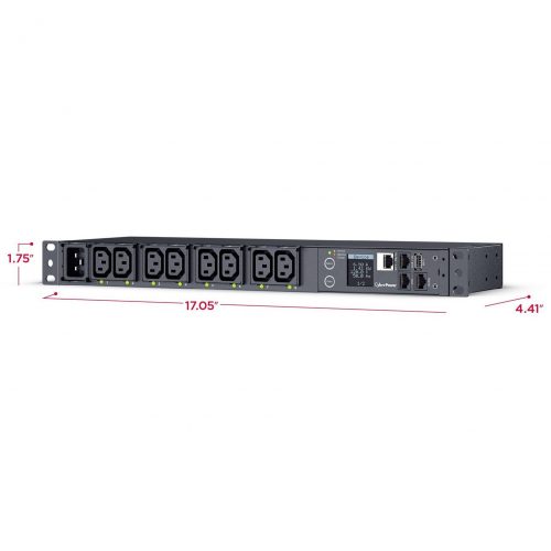 CyberPower PDU41005 Single Phase Switched PDU – 8 Outlets 10 ft