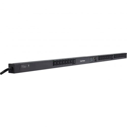 Cyber Power PDU41104 Single Phase 200240 VAC 20A Switched PDU24 Outlets, 10 ft, NEMA L6-20P, Vertical, 0U, LCD,  Warranty PDU41104