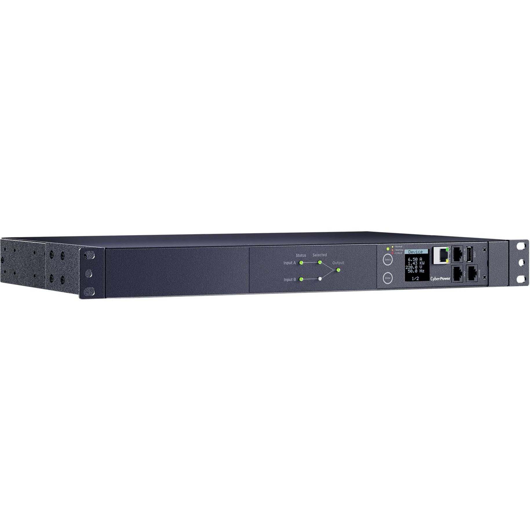 CyberPower PDU44006 ATS 10-Outlet PDU – Switched NEMA L6-20P