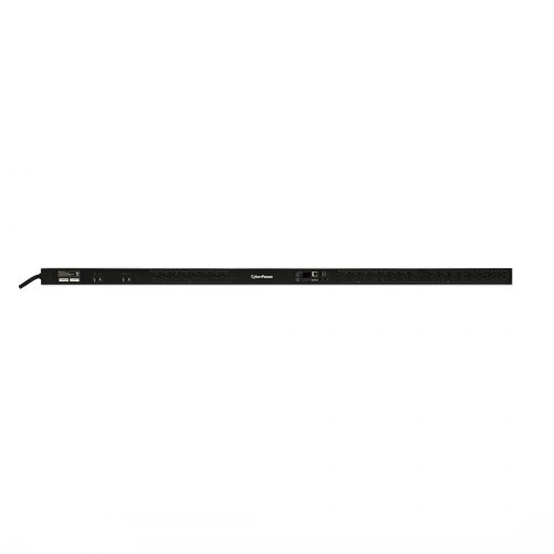 Cyber Power PDU81102 100120 VAC 30A Switched Metered-by-Outlet PDU24 Outlets, 24 ft, NEMA L5-30P, Vertical, 0U, LCD,  Warranty PDU81102