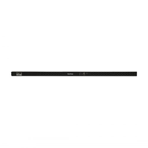 Cyber Power PDU81104 200240 VAC 20A Switched Metered-by-Outlet PDU24 Outlets, 24 ft, NEMA L6-20P, Vertical, 0U, LCD,  Warranty PDU81104