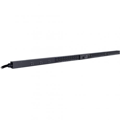 Cyber Power PDU83105 3 Phase 200240 VAC 30A Switched Metered-by-Outlet PDU30 Outlets, 10 ft, NEMA L15-30P, Vertical, 0U, LCD,  Warranty PDU83105