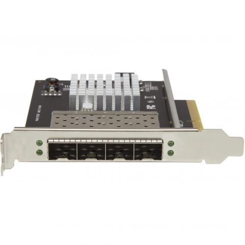 Startech .com Quad Port 10G SFP+ Network CardIntel XL710 Open SFP+ Converged AdapterPCIe 10 Gigabit Fiber Optic Server NIC10GbEQu… PEX10GSFP4I