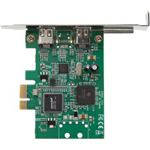 Startech .com 2 Port 1394a PCI Express FireWire CardTI TSB82AA2 ChipsetPlug-and-PlayPCIe FireWire Adapter (PEX1394A2V2)The TAA co… PEX1394A2V2