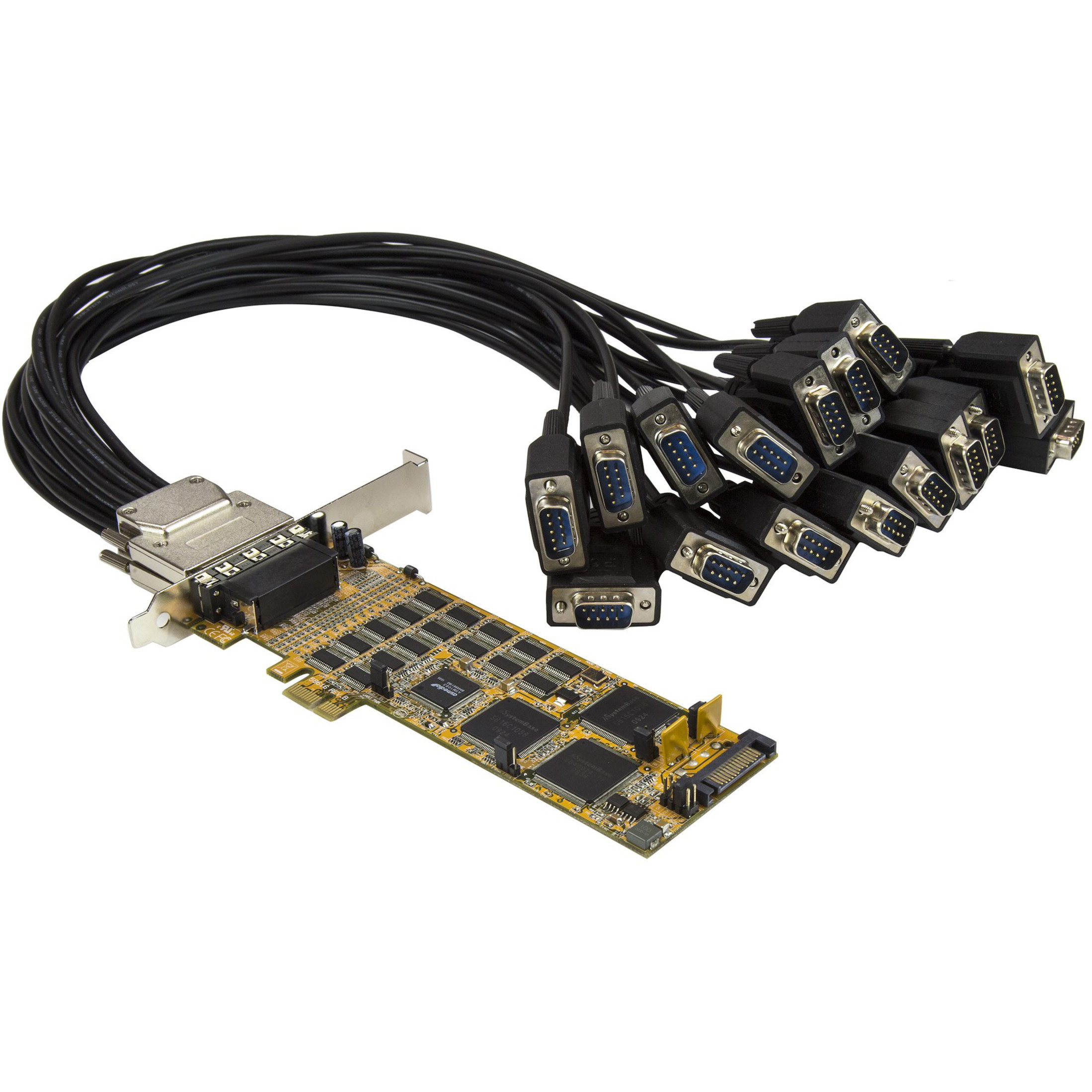 Startech .com 16 Port PCI Express Serial CardLow-ProfileHigh-Speed PCIe Serial Card with 16 DB9 RS232 PortsAdd 16 RS232 serial ports… PEX16S550LP
