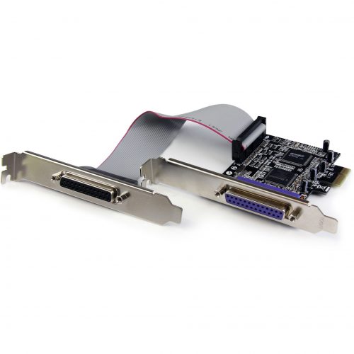 Startech .com 2 Port PCI Express / PCI-e Parallel Adapter CardIEEE 1284 with Low Profile BracketAdd 2 high-speed IEEE 1284 parallel ports… PEX2PECP2