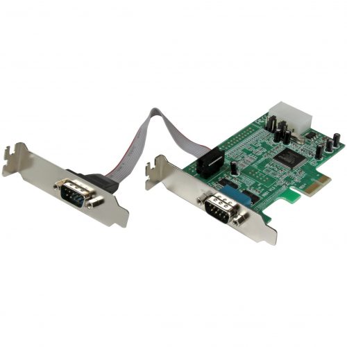 Startech .com 2 Port Low Profile PCI Express Serial Card16550Add 2 high-speed RS-232 serial ports to your low profile/small form factor… PEX2S553LP