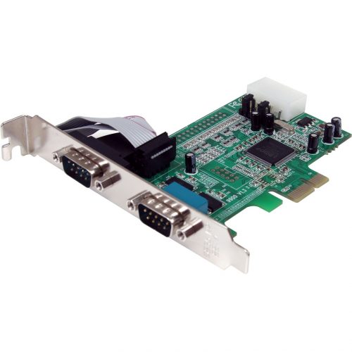 Startech .com 2 Port PCIe Serial Adapter Card with 16550Add 2 RS-232 serial ports to your standard or small form factor computer through a PC… PEX2S553