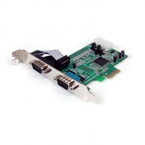 Startech .com 2 Port PCIe Serial Adapter Card with 16550Add 2 RS-232 serial ports to your standard or small form factor computer through a PC… PEX2S553
