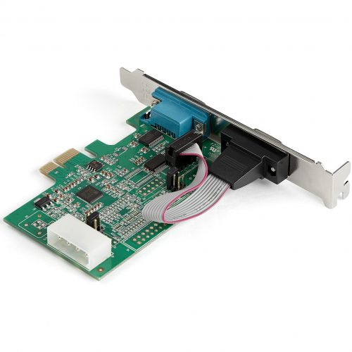 Startech .com 2-port PCI Express RS232 Serial Adapter CardPCIe to Dual Serial DB9 RS-232 Controller16950 UARTWindows and Linux2-port… PEX2S953
