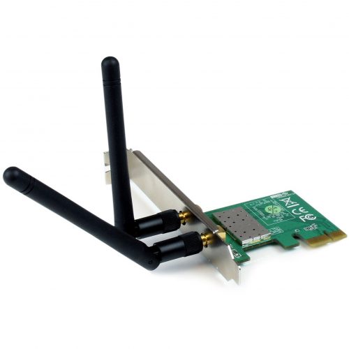 Startech .com PCI Express Wireless N Adapter300 Mbps PCIe 802.11 b/g/n Network Adapter Card ? 2T2R 2.2 dBiAdd high speed Wireless-N con… PEX300WN2X2