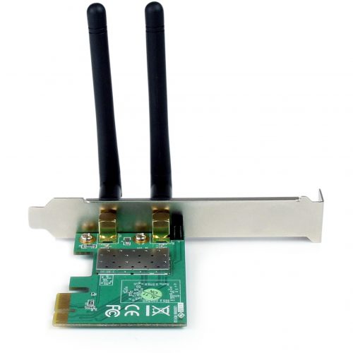 Startech .com PCI Express Wireless N Adapter300 Mbps PCIe 802.11 b/g/n Network Adapter Card ? 2T2R 2.2 dBiAdd high speed Wireless-N con… PEX300WN2X2