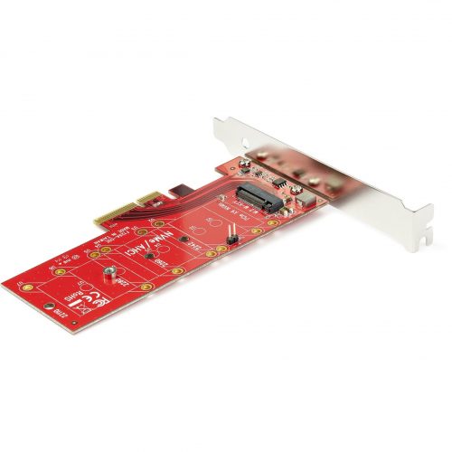 Startech .com x4 PCI Express to M.2 PCIe SSD AdapterM.2 NGFF SSD (NVMe or AHCI) Adapter CardConnect a PCIe M.2 SSD (NVMe or AHCI) to your… PEX4M2E1