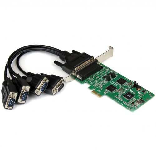 Startech .com 4 Port PCI Express PCIe Serial Combo Card2 x RS232 2 x RS422 / RS485Add two RS232, and two RS422/485 serial ports to your… PEX4S232485
