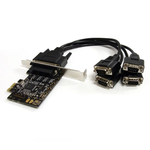 Startech .com 4 Port PCI Express Serial Card w/ Breakout CableAdd 4 RS232 serial ports to any PC using a single PCI Express expansion slot -… PEX4S553B