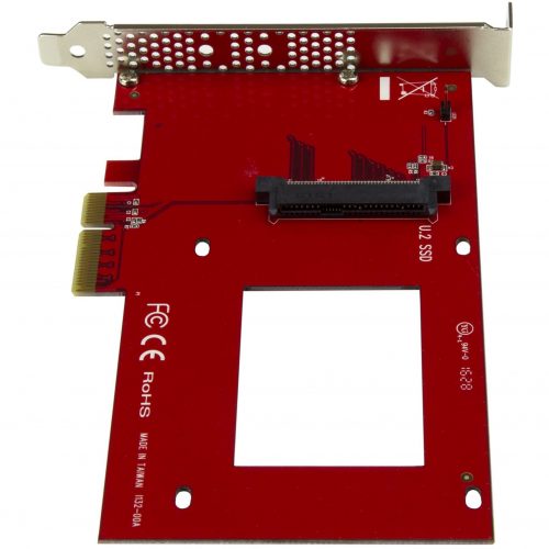 Startech .com U.2 to PCIe Adapter for 2.5″ U.2 NVMe SSDSFF-8639 PCIe Adapterx4 PCI Express 3.0NVMe PCIe AdapterU.2 PCIe CardMo… PEX4SFF8639