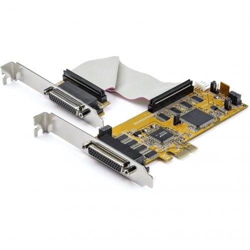 Startech .com 8-Port PCI Express RS232 Serial Adapter Card -PCIe to Serial DB9 Controller 16C1050 UARTLow Profile15kV ESDWin/Linux -… PEX8S1050LP