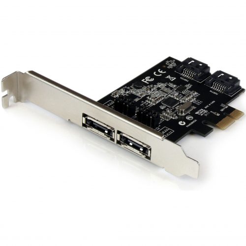 Startech .com 2 Port PCI Express SATA 6 Gbps eSATA Controller CardDual Port PCIe SATA III Card2 Int/2 ExtAdd 2 external or internal… PEXESAT322I
