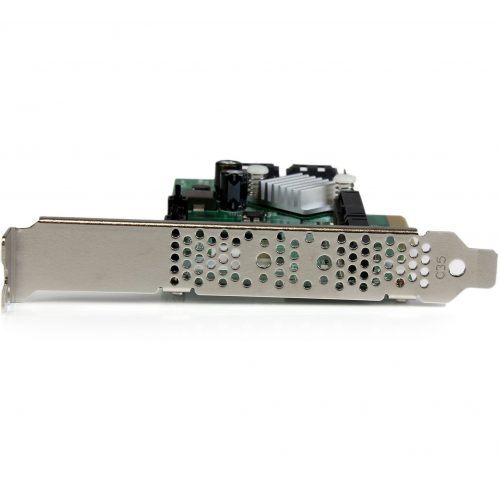 Startech .com 2 Port PCI Express 2.0 SATA III 6Gbps RAID Controller Card w/ 2 mSATA Slots and HyperDuo SSD TieringCombine SSD performance… PEXMSATA3422