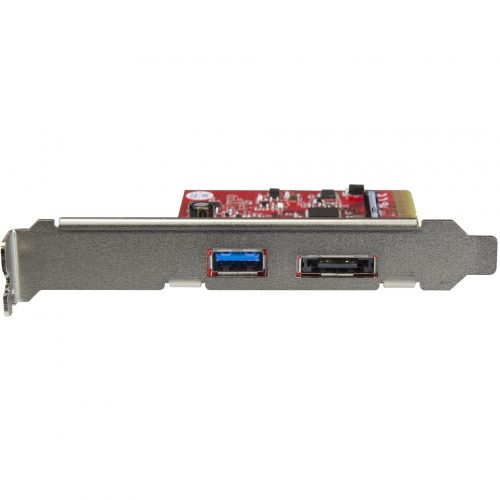 Startech .com 2 Port USB 3.1 (10Gbps) + eSATA PCI Express Card1x USB-A + 1x eSATAUSB 3.1 PCIe Card & eSATA CardUSB 3.1 Expansion Ca… PEXUSB311A1E